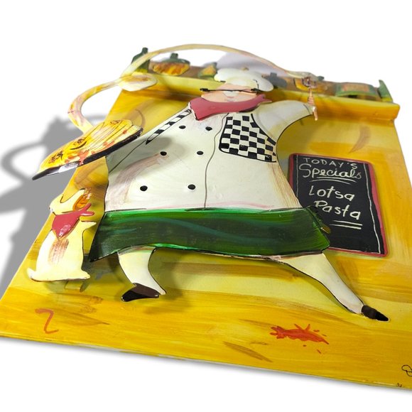 Durham Metal Wall Art Collector Set of 2 Chefs and Dogs and Cats in the … - Picture 6 of 14